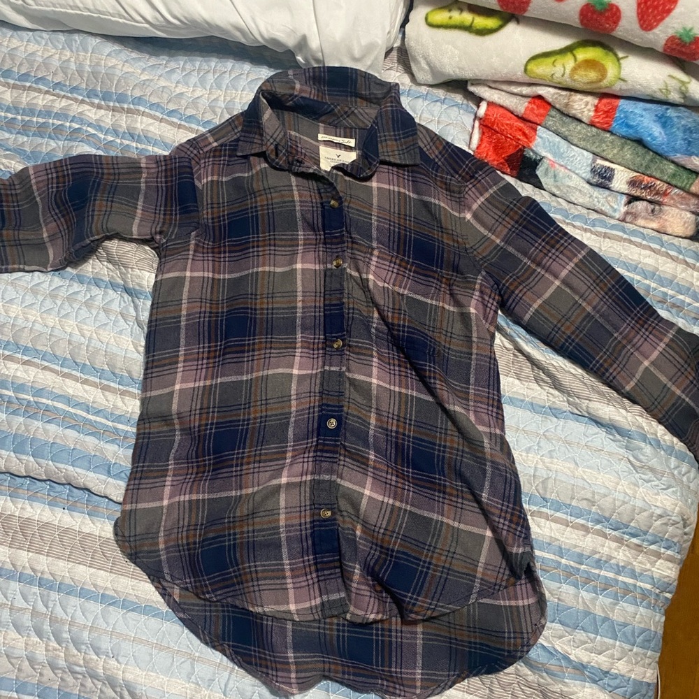Womens American eagle flannel